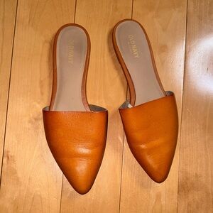 Old Navy Women's Brown Leather Mules